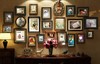 爆品实木美式照片墙相框墙，创意组合大面积尺寸，餐厅客厅沙发背景品
