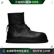 香港直邮潮奢marsell男士，黑色gigante踝靴mm4608091