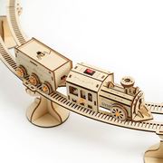 供应立体拼图 创意小列车木质玩具 diy手工拼装儿童木质拼图