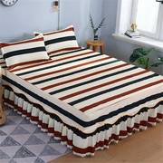新疆西藏磨毛床裙单件床盖，纯色席梦思床罩床套韩式床笠床单1