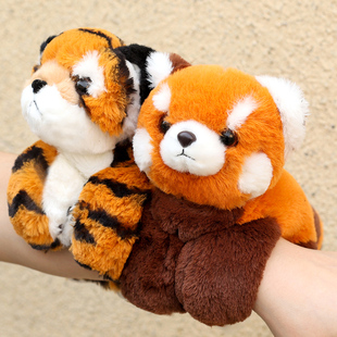 小熊猫啪啪圈玩偶小浣熊手环，毛绒玩具猴子，公仔送儿童孩子生日礼物