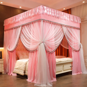 网红床幔遮光蚊帐1.8m落地一体式带支架家用2米宫廷床帘1.5米公主