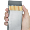 德国Mooii不锈钢烟盒diy金属烟盒男便携粗20支装细支烟盒密封防干