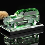 高档水晶车模型摆件车载高档汽车内模型车香水，座车上创意空瓶玻璃