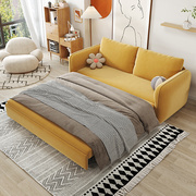 绒布伸缩沙发床，两用储物多功能可折叠双人1.5米小户型客厅1.8