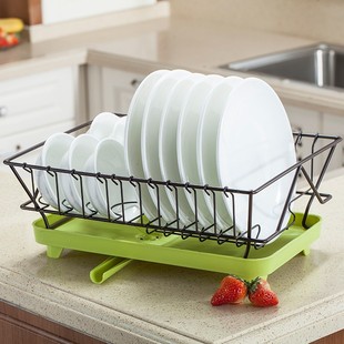 云众单层碗架多功能碗碟收纳架家用厨房碗盘沥水架餐具台面置物架