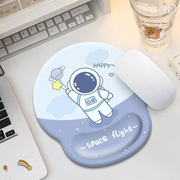 太空人鼠标垫护腕垫硅胶卡通键盘手托3D立体动漫防滑碗托加厚手枕