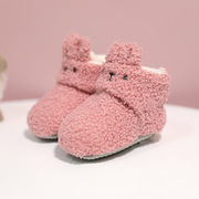 冬季婴儿鞋子加厚加绒男女，宝宝不掉鞋0-3个月，新生儿保暖棉鞋6初生