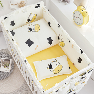 婴儿床床围儿童床品七十件套纯棉含床单床帏宝宝床上用品套件