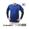 日本直邮棒球棒球衫男短袖美津浓半扣/低领型T恤基本款衬衫练习服