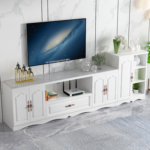 欧式电视柜茶几组合现代简约客厅小户型钢化玻璃地柜卧室电视机柜