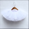 儿童芭蕾舞纱裙四层纱蓬蓬裙，公主短裙白色，黑色表演舞蹈跳舞半身裙