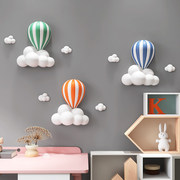3d立体热气球浮雕客厅沙发背装饰画儿童房卧室床头挂画玄关壁画