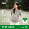 森马短袖T恤女中长款设计感图案2025新款蝴蝶结纯棉宽松夏装可爱