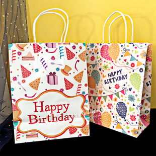 儿童生日手提袋卡通可爱学生幼儿园，零食分装袋宝宝满月糖果袋