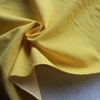 进口亚麻棉麻布亮黄色纯色肌理纹中厚服装面料110cm宽1米价