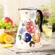 北欧陶瓷冷水壶陶瓷壶凉水壶，大容量耐热创意，花茶壶插花瓶摆件