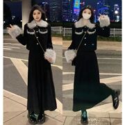 美拉德赫本小香风套装裙两件套气质短外套高级韩剧约会套装裙