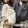 韩版帆布双肩包女款大容量书包大学生高中生2024旅行电脑背包