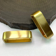 铜皮带环铜裤带圈植鞣革腰带配件黄铜带环介子