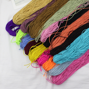 10米装彩色圆发绳材料细皮筋头绳可做手串弹力绳皮筋绳子diy配件