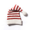儿童成人亲子帽珊瑚绒可爱帽子尖尖条纹秋冬季保暖睡帽毛绒圣诞帽