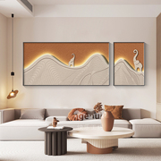 客厅装饰画现代简约沙发背景墙挂画墙壁高档大气壁画墙画2022