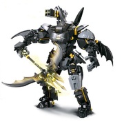 兼容乐高 黑蝙蝠侠机甲机器人模型塑料拼插拼装积木DIY玩具男