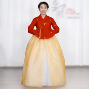 2021年夏季朝鲜族民服装唐衣高腰新娘韩服公主婚礼敬酒晚礼服G052