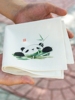  熊猫礼物中国特色礼物送老外国人出国留学手帕小方巾手帕女