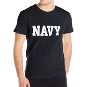 男女短袖T恤英文海军体能训练美国军事口号情侣亲子上衣时尚舒适