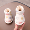女童宝宝雪地靴冬季男婴儿学步鞋0一1-2-3岁小童加厚绒保暖大棉鞋
