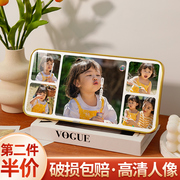 相框摆台照片定制儿童洗照片做成相片打印制作水晶相片相册小摆件