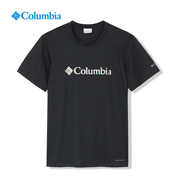 哥伦比亚男装2024秋季户外运动服休闲透气圆领短袖T恤AE0395432