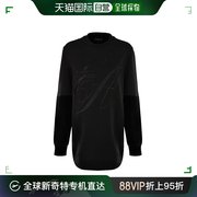 香港直邮Armani阿玛尼圆领卫衣黑色长款舒适保暖6G2M6DJQW20999