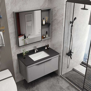 洗手盆镜子挂墙式卫生间，多功能置物架挂墙式简易家用小型吊柜浴室