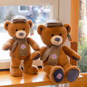 静洋（JY）围巾帽子泰迪熊柔软抱抱熊毛绒玩具婚庆生日礼物送女友