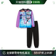 日本直邮万代男童夜光长袖，睡衣套装假面骑士利维斯紫色约1