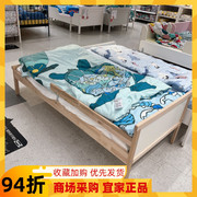 宜家辛格莱儿童床架，带板条式床板山毛榉70x160厘米实木拼接单人