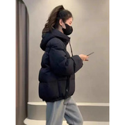 羽绒棉服女2023年冬季棉衣短款oversize小个子棉袄外套潮