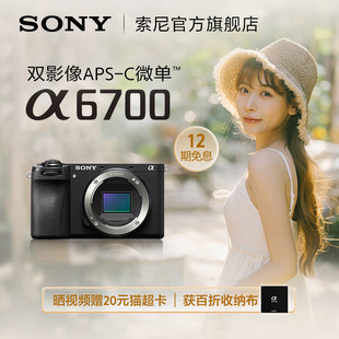 sony索尼alpha6700新一代(新一代)aps-c画幅，微单相机ilce-6700α6700