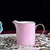陶瓷骨瓷下午茶具银边粉女生红色咖啡具珠光纯色咖啡壶杯碟套
