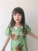 ins夏装韩版女童老虎复古中长款T恤打底衫儿童短袖连衣裙