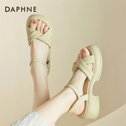 Daphne达芙妮 小个子穿搭~罗马运动凉鞋女百搭沙滩鞋露趾软底女鞋