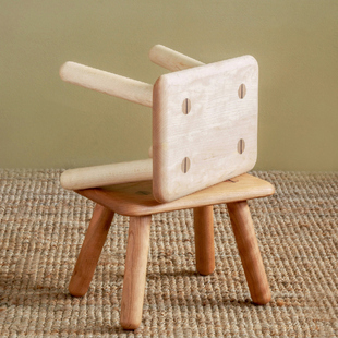 MUMO木墨 平和小凳 儿童实木凳家用简约创意小板凳矮凳子原木客厅