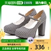日本直邮Yumetenbo Yume Outlook 系带高跟鞋（方格进口女鞋