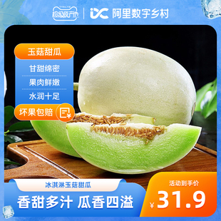 数乡宝藏冰淇淋玉菇甜瓜2.25kg新鲜水果当季整箱a