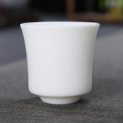 羊脂玉瓷品茗杯子德化窑白瓷闻香杯主人杯高足杯复古手工茶盏茶杯