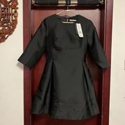 M码欧美简约纯色廓形女士礼服裙连衣裙品牌断码捡漏价不退不换新