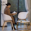 北木漫步创意北欧椅子实木靠背，欧式咖啡椅休闲现代简约家用餐椅凳